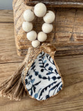 Beachy coastal wedding Serena Lily inspired oyster napkin ring