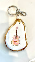 Swiftie keychain Swiftie gift idea. Swiftie lover gift Pink Guitar key chain. Swiftie party favor idea. Taylor party favor idea keychain