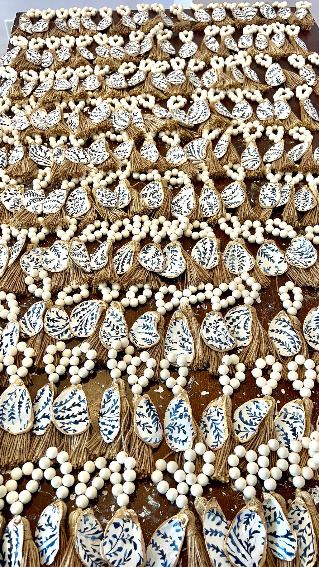 Serena/Lily style oyster shell napkin ring destination wedding favor