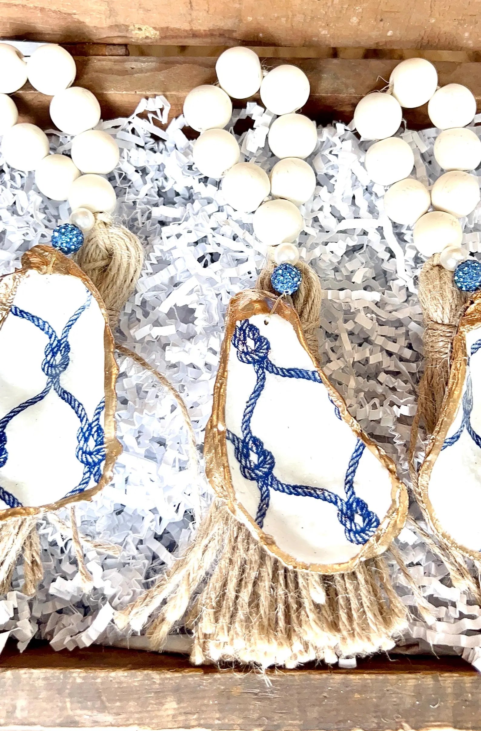 Beach Bridal shower Tie the Knot theme napkin ring or ring dish