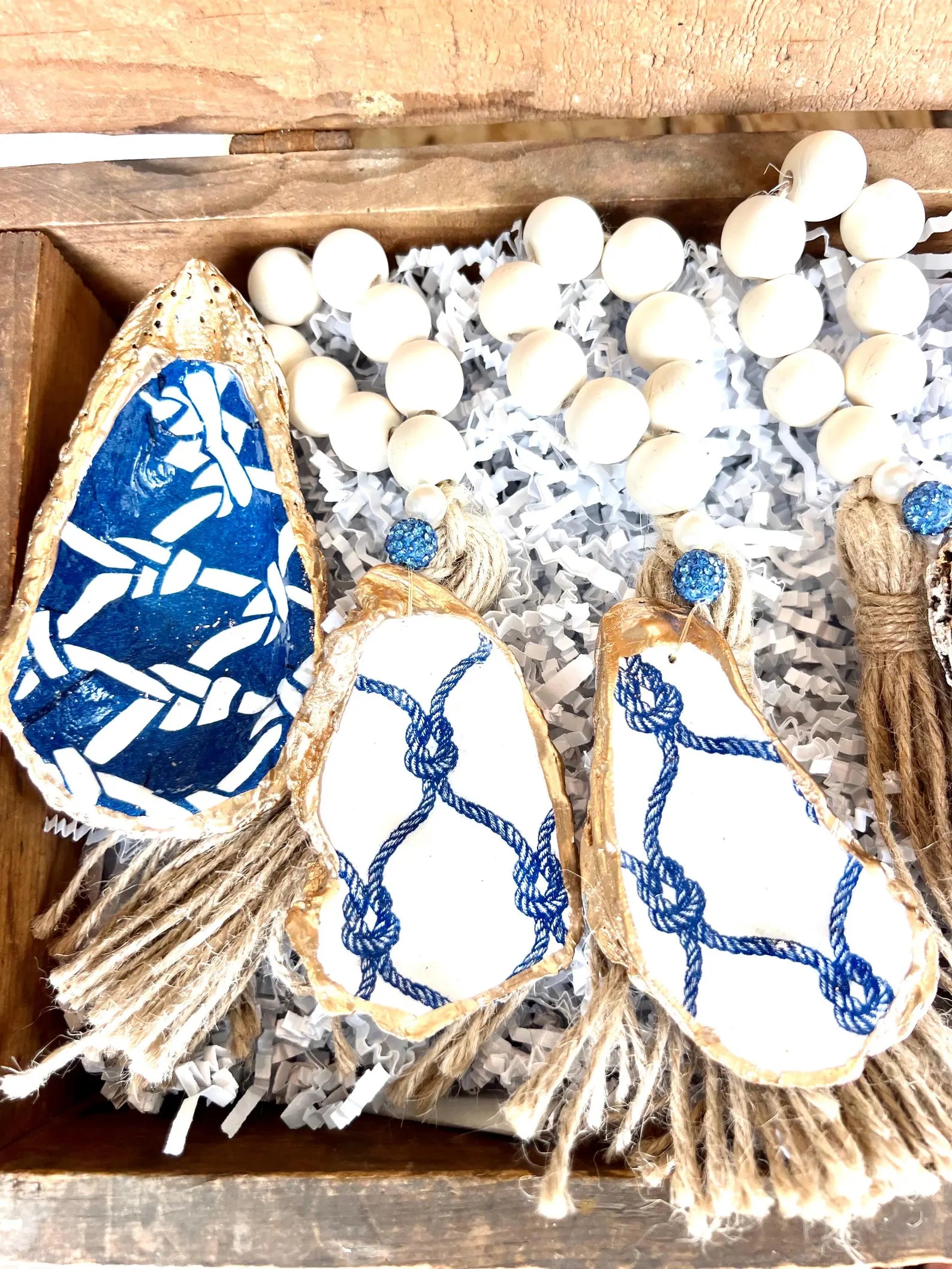 Beach Bridal shower Tie the Knot theme napkin ring or ring dish