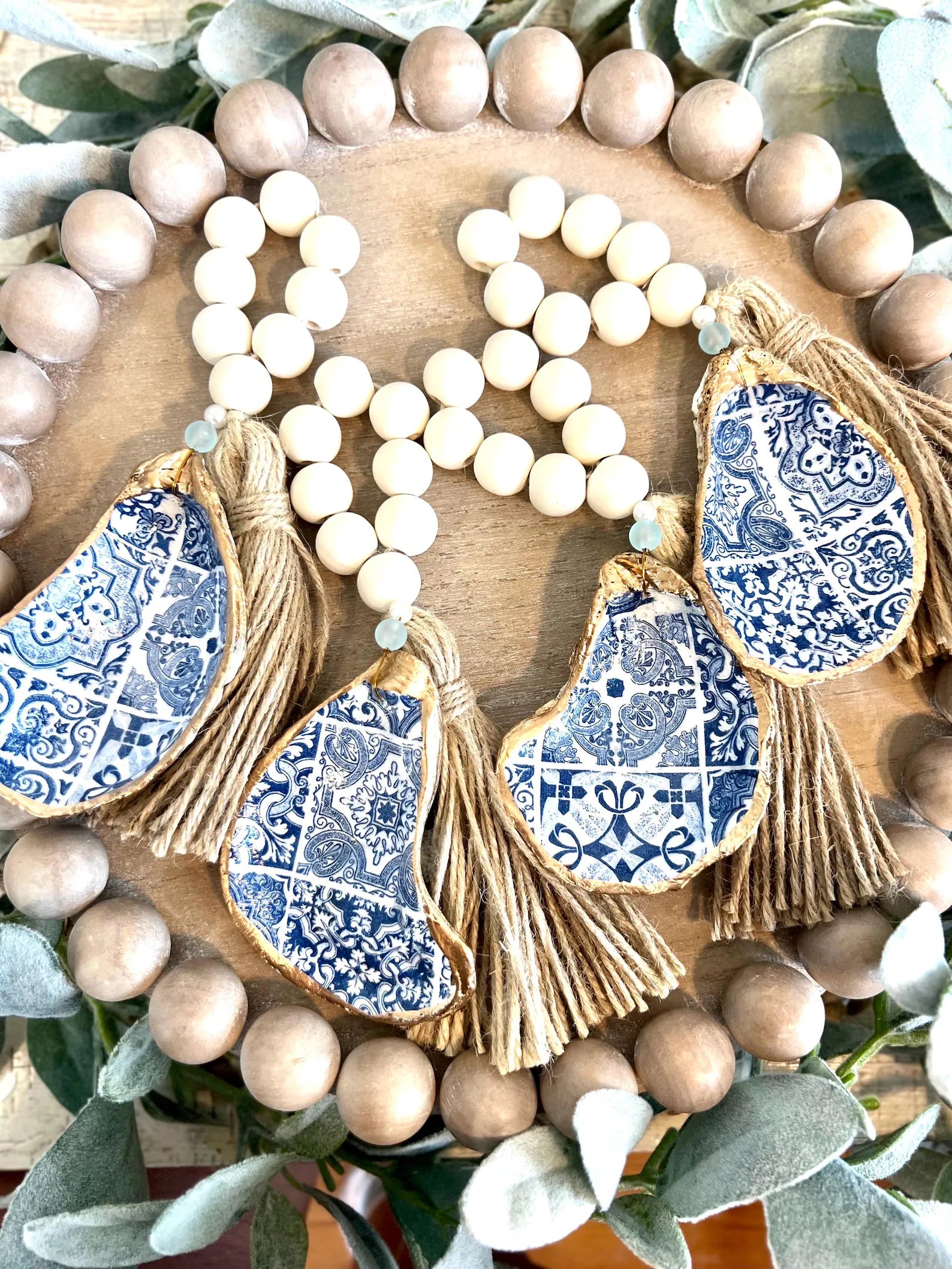 Mediterranean Italy napkin ring gift set