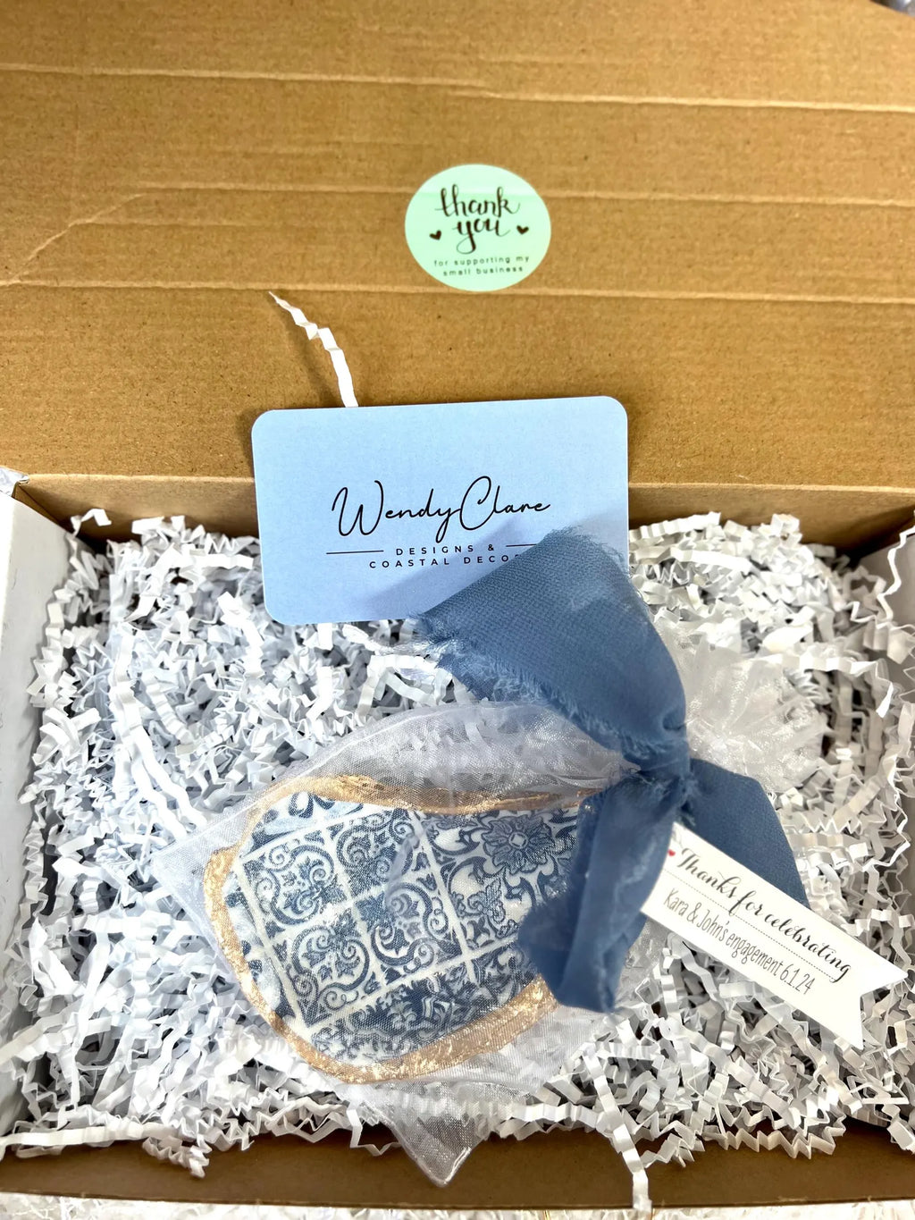 Mediterranean bridal shower favor. Italy baby shower favor.
