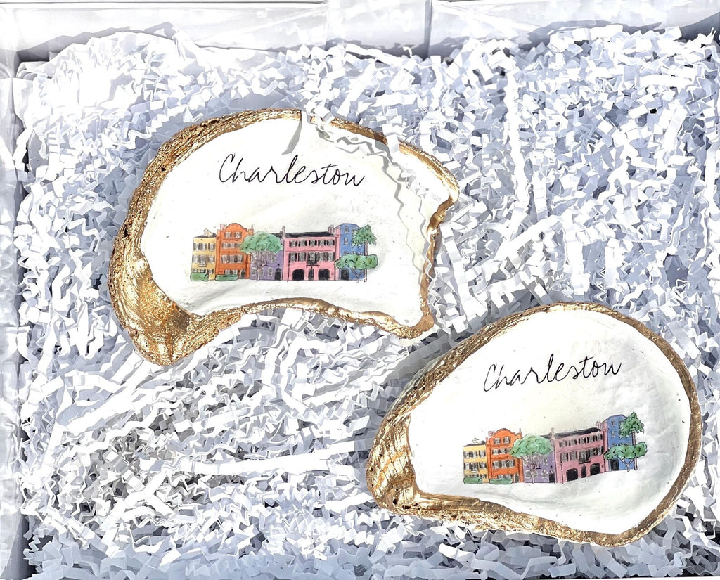 College of Charleston dorm room decor idea oyster ring dish