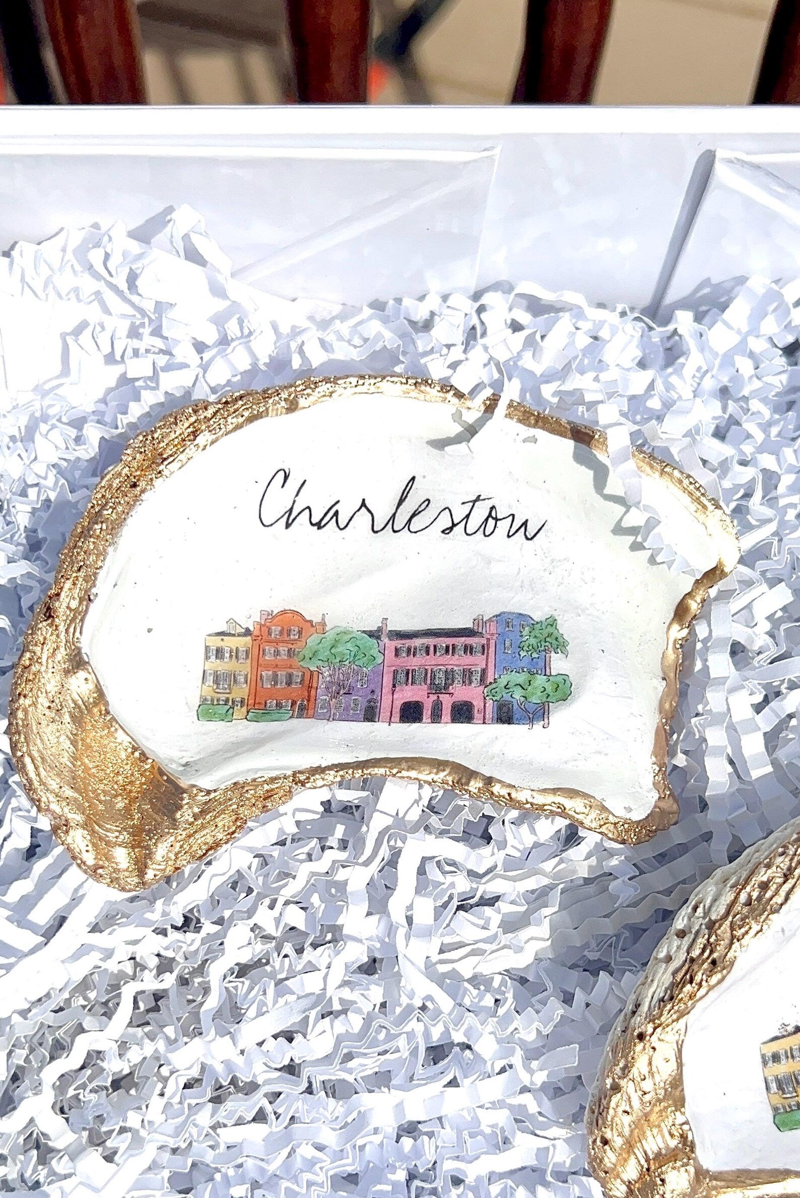 College of Charleston dorm room decor idea oyster ring dish