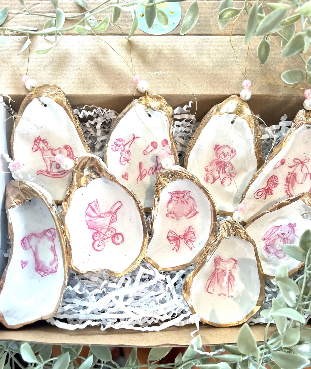 OYSTER SHELLS for Crafts. Shell ornament DIY.