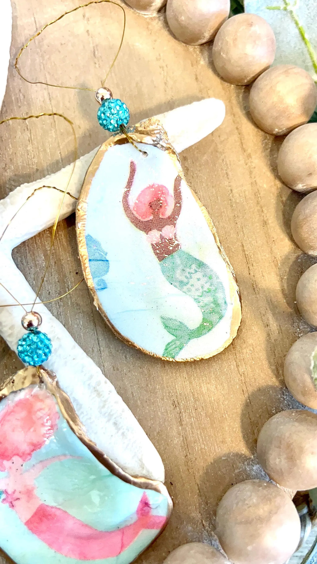 Mermaid Party Favor. Mermaid Birthday Favor Idea. Mermaid ornament favor.