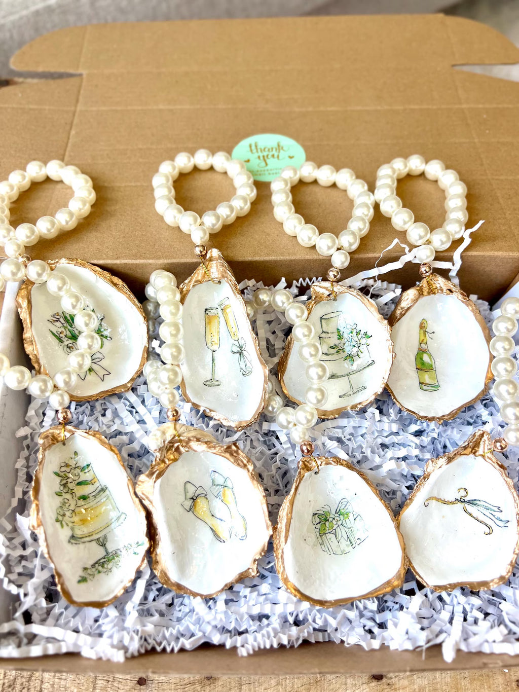 Pearls and Prosecco Party Favor
