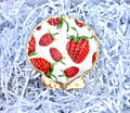 Strawberry Shell Dish. Strawberry ring dish. Strawberry decor idea