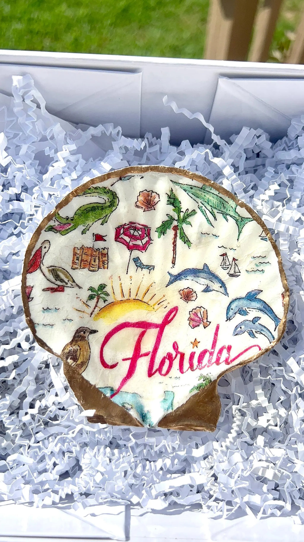 Florida shell ring dish