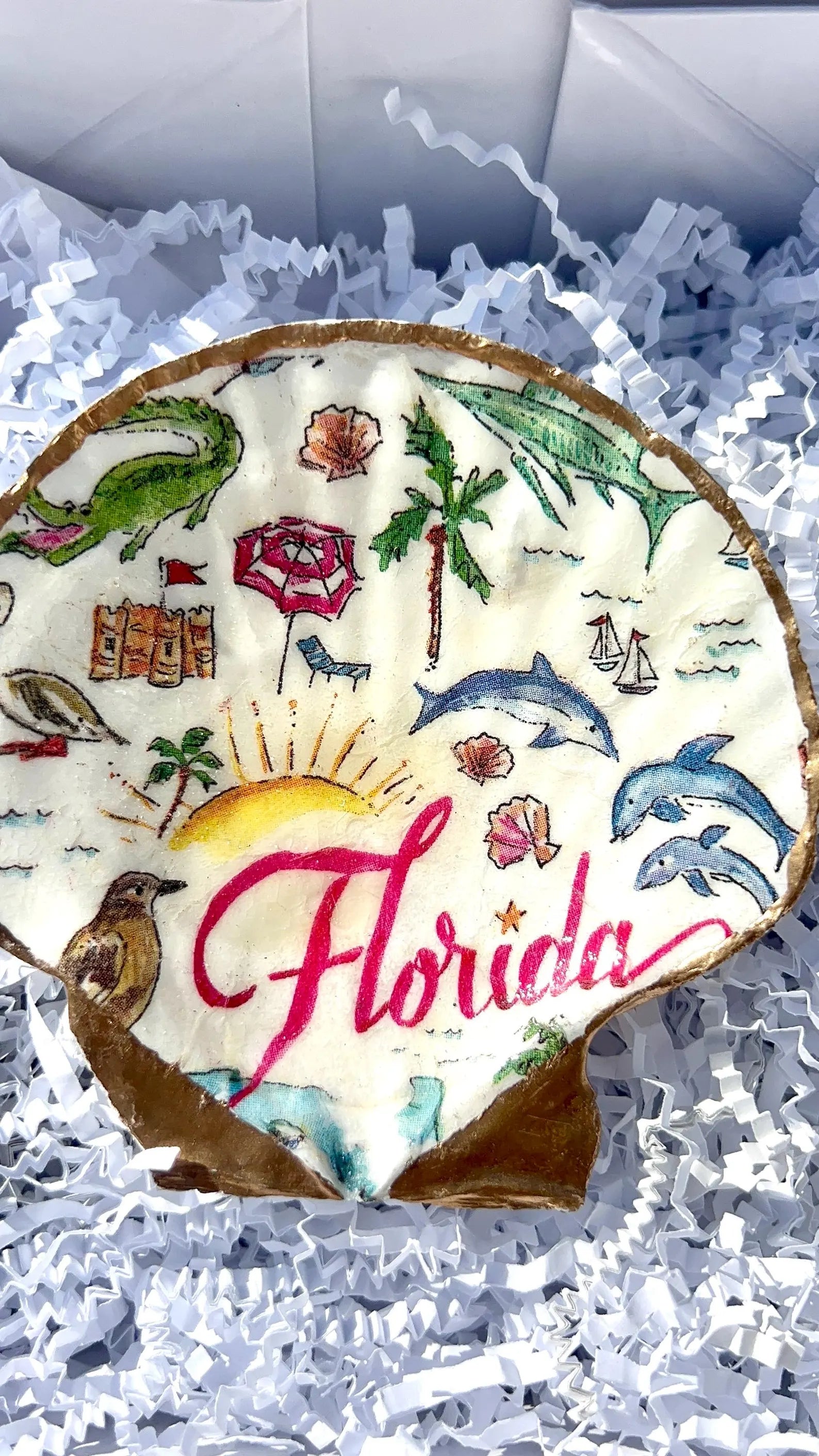 Florida shell ring dish