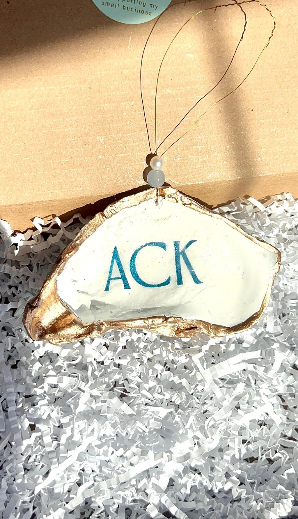 ACK NANTUCKET oyster ring dish beachy party favor. Nantucket party favor shell dish