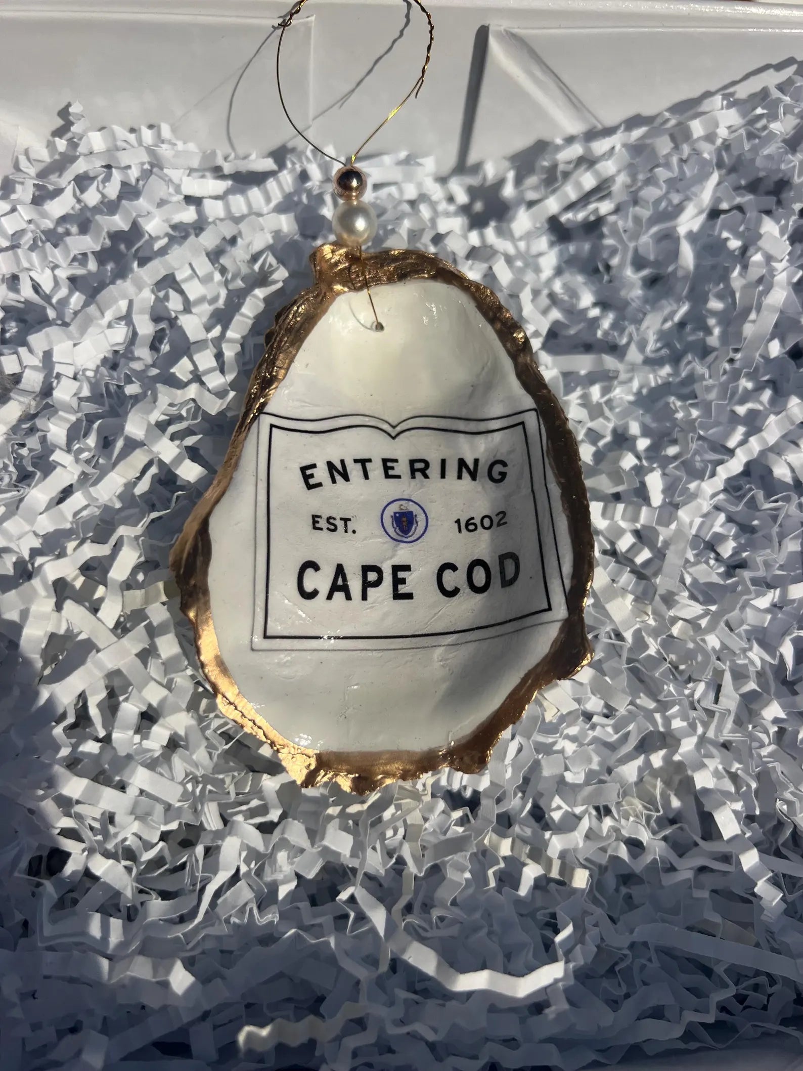 Nantucket wedding favor. Nantucket oyster ring dish favor