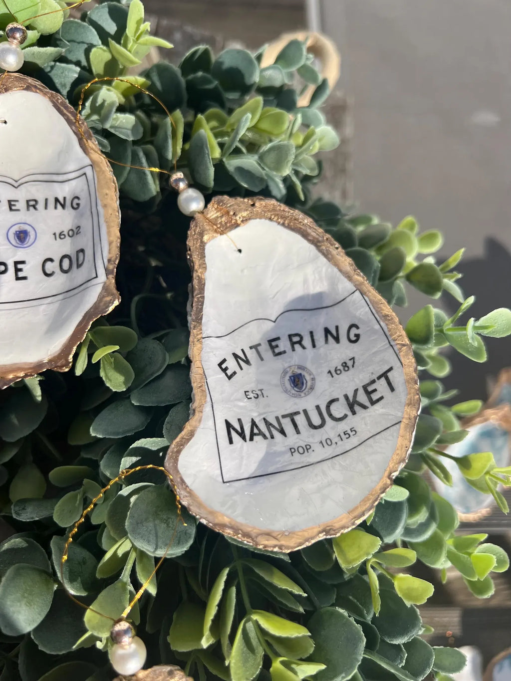 Nantucket wedding favor. Nantucket oyster ring dish favor