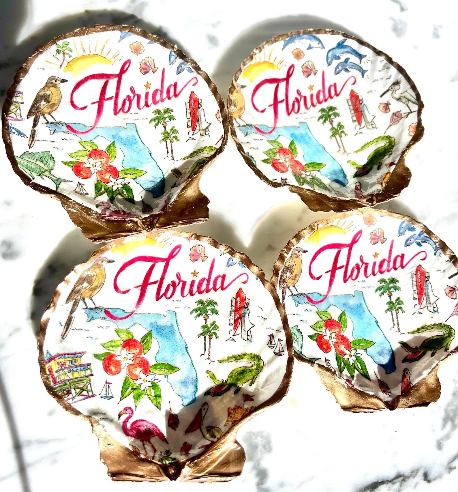 Florida shell ring dish