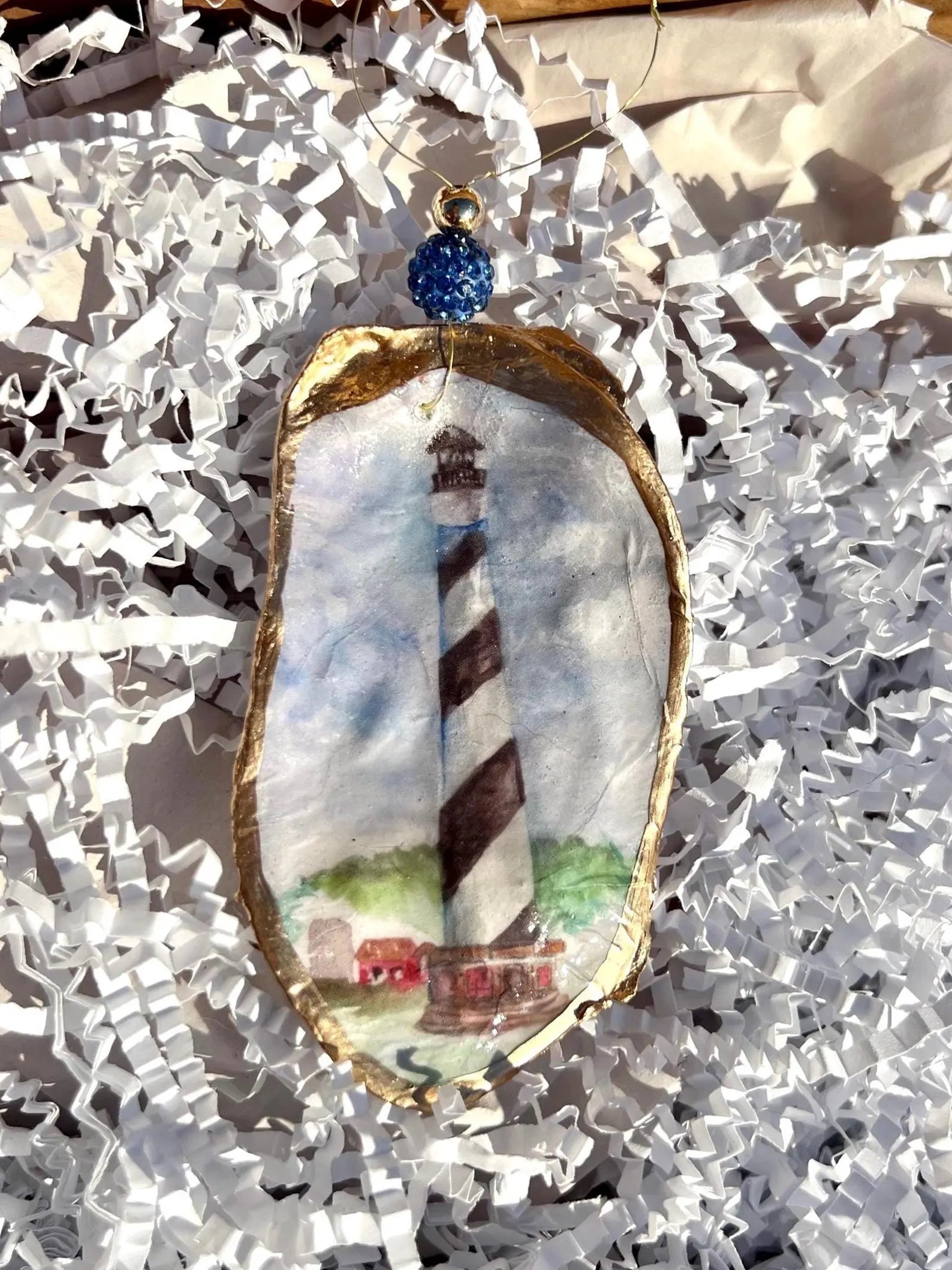 OUTER BANKS wedding favor. Buxton lighthouse party favor. North Carolina wedding welcome bag