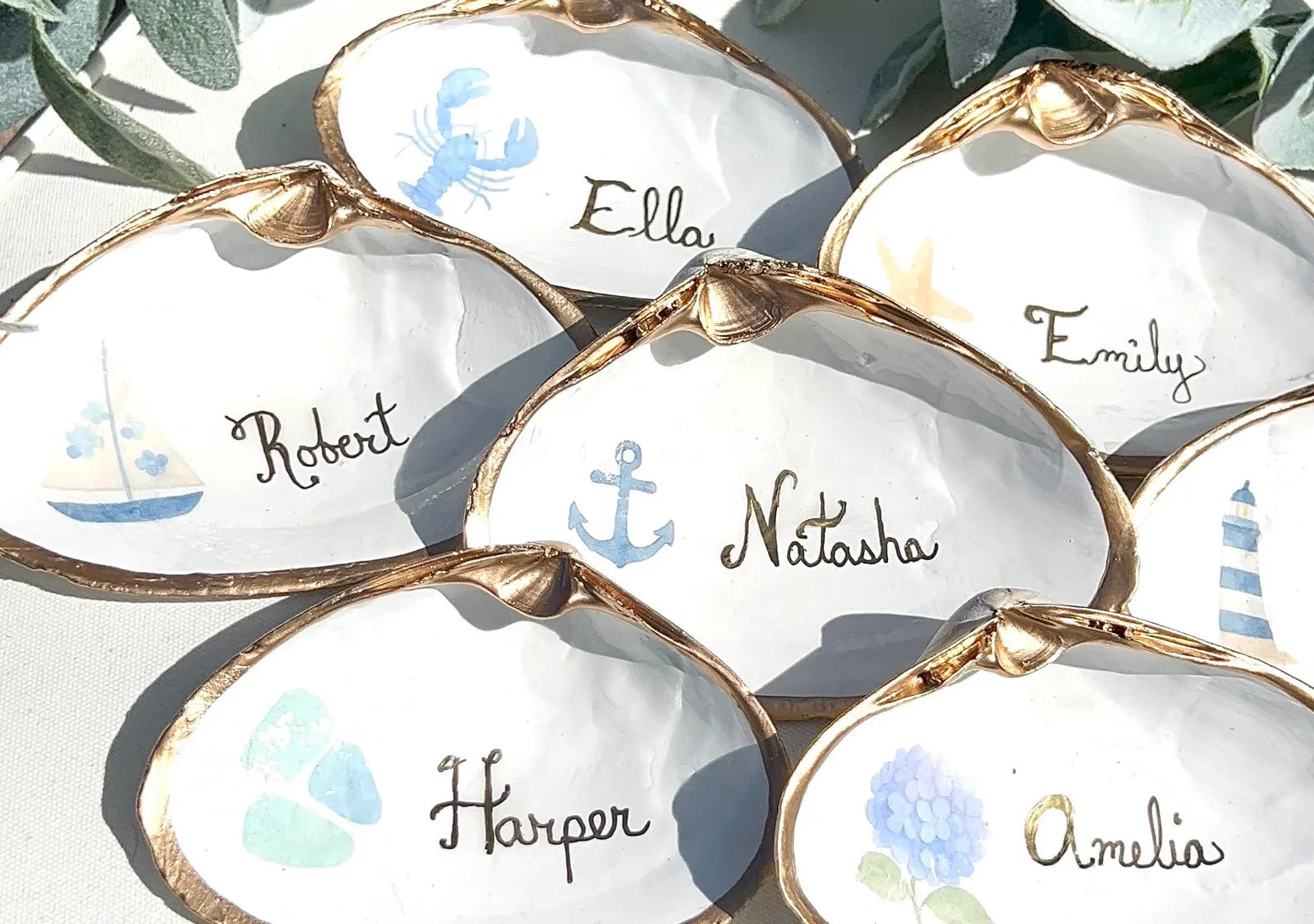 Bridesmaid gift shell dish. Bridesmaid basket idea handmade. Bridesmaid box gift.