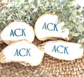 ACK NANTUCKET oyster ring dish beachy party favor. Nantucket party favor shell dish