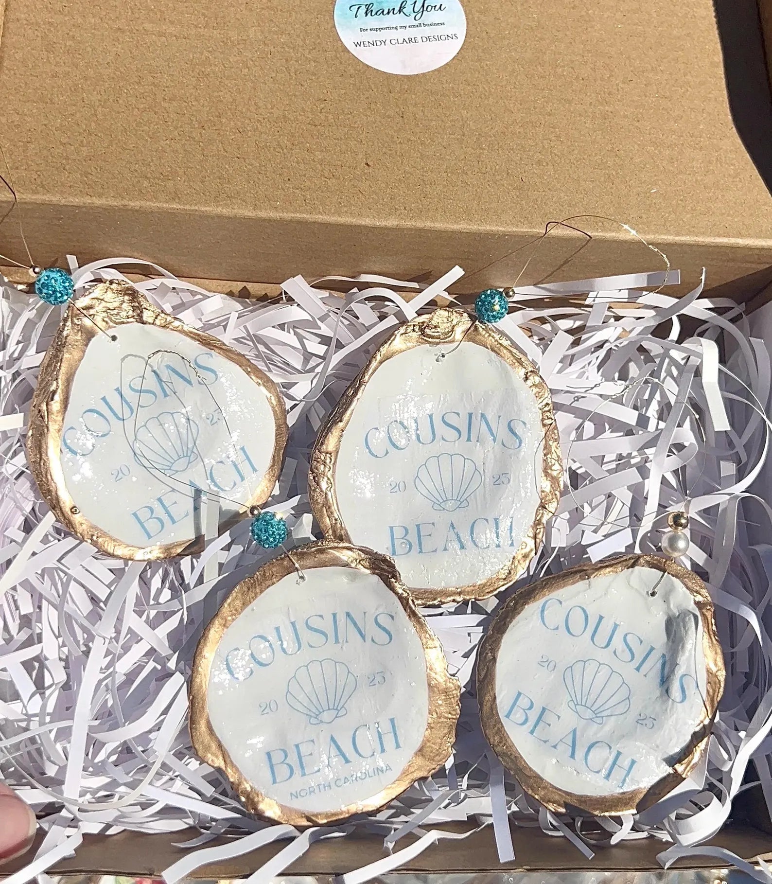 Cousins Beach Party Favor ornament. Summer I Turned Pretty Party Favor