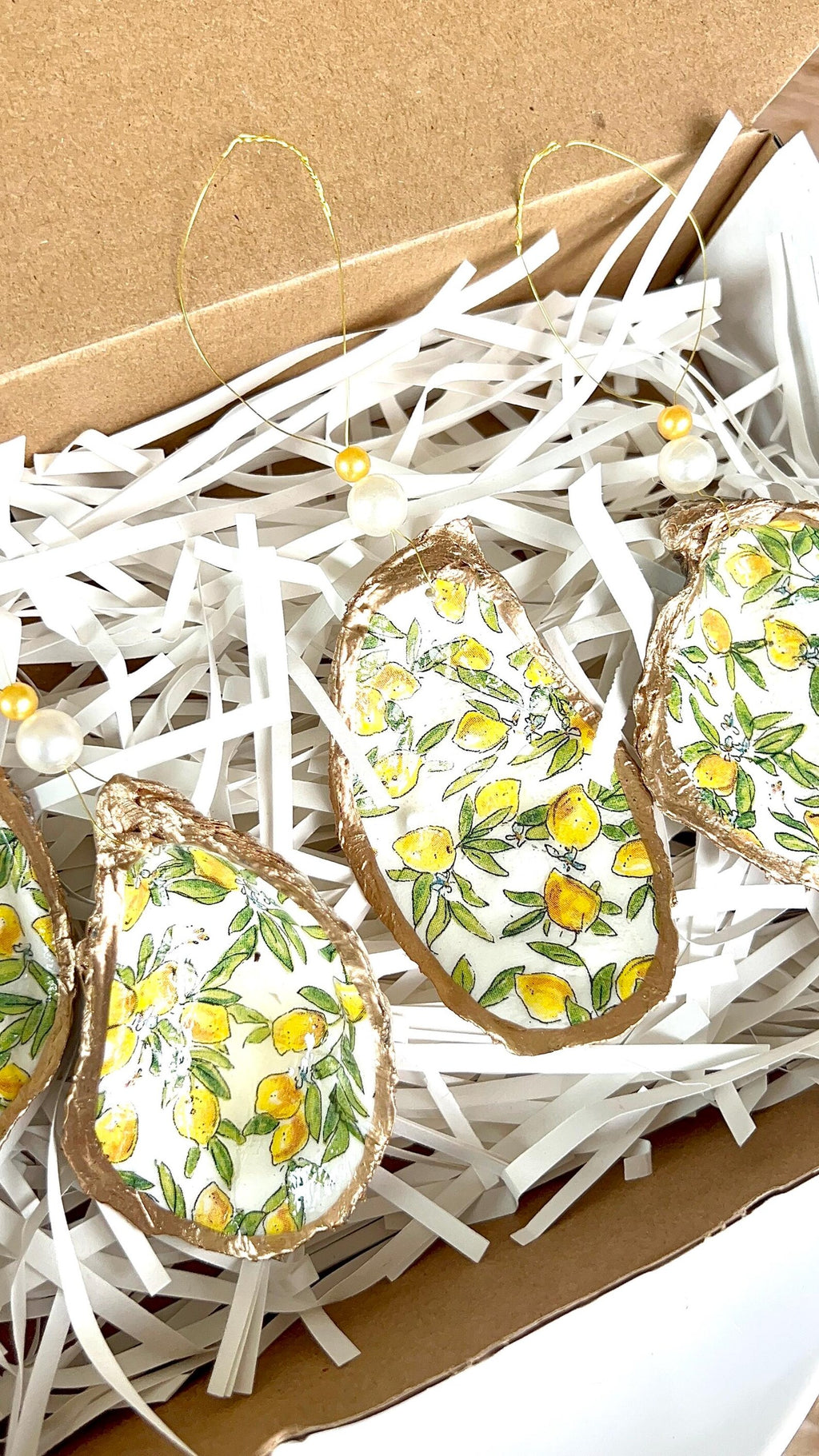 Lemon Christmas ornament. Amalfi Lemon Party Favor. Italy party favor.