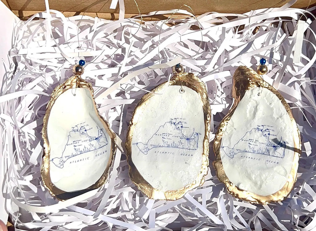 Martha’s Vineyard ornament. Martha’s Vineyard map Christmas ornament.