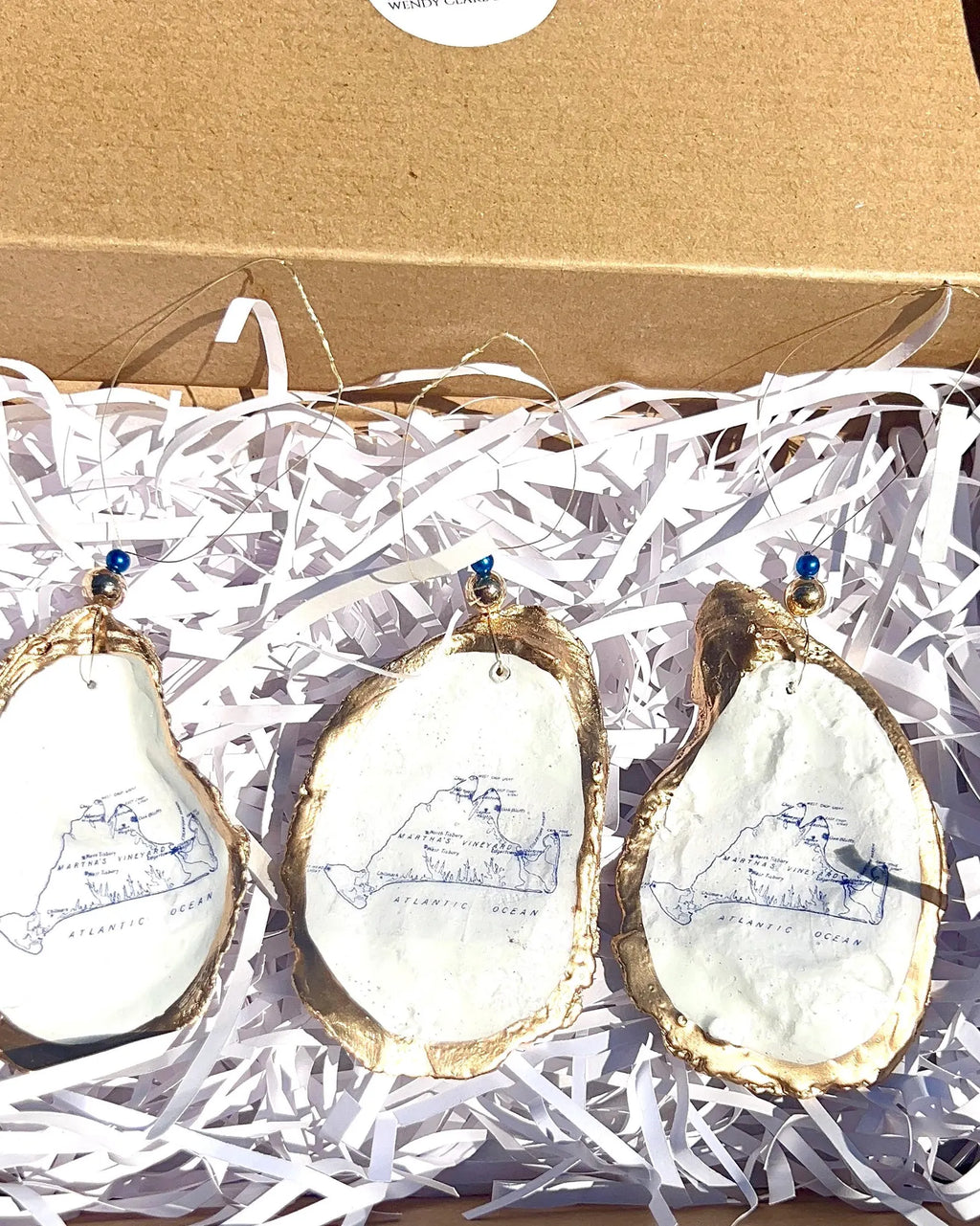 Martha’s Vineyard ornament. Martha’s Vineyard map Christmas ornament.