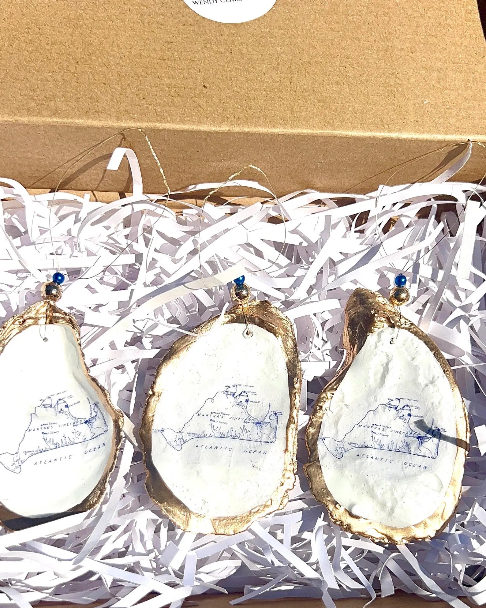 Martha’s Vineyard ornament. Martha’s Vineyard map Christmas ornament.