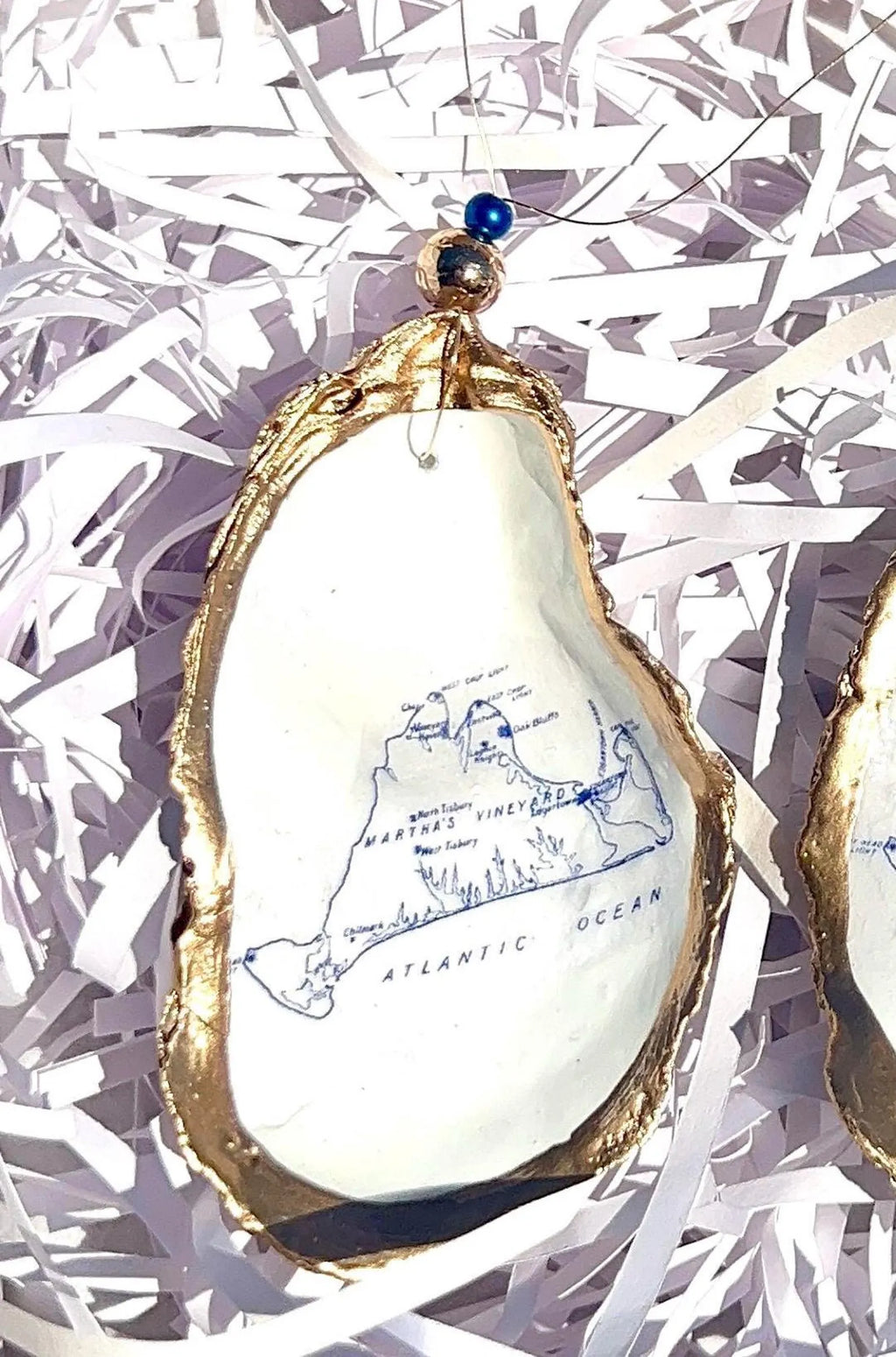 Martha’s Vineyard ornament. Martha’s Vineyard map Christmas ornament.