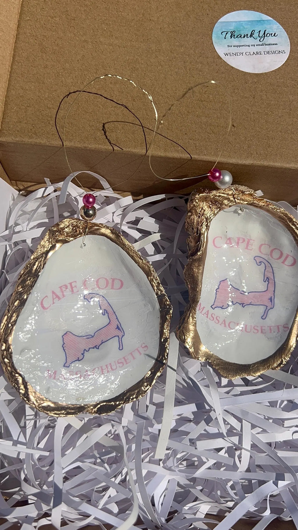 PINK CAPE COD party favor. Cape cod bridal shower favor