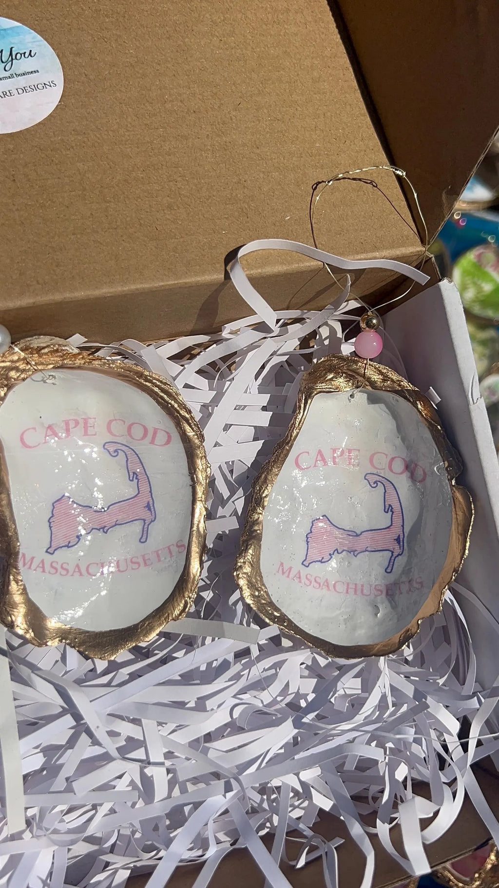 PINK CAPE COD party favor. Cape cod bridal shower favor