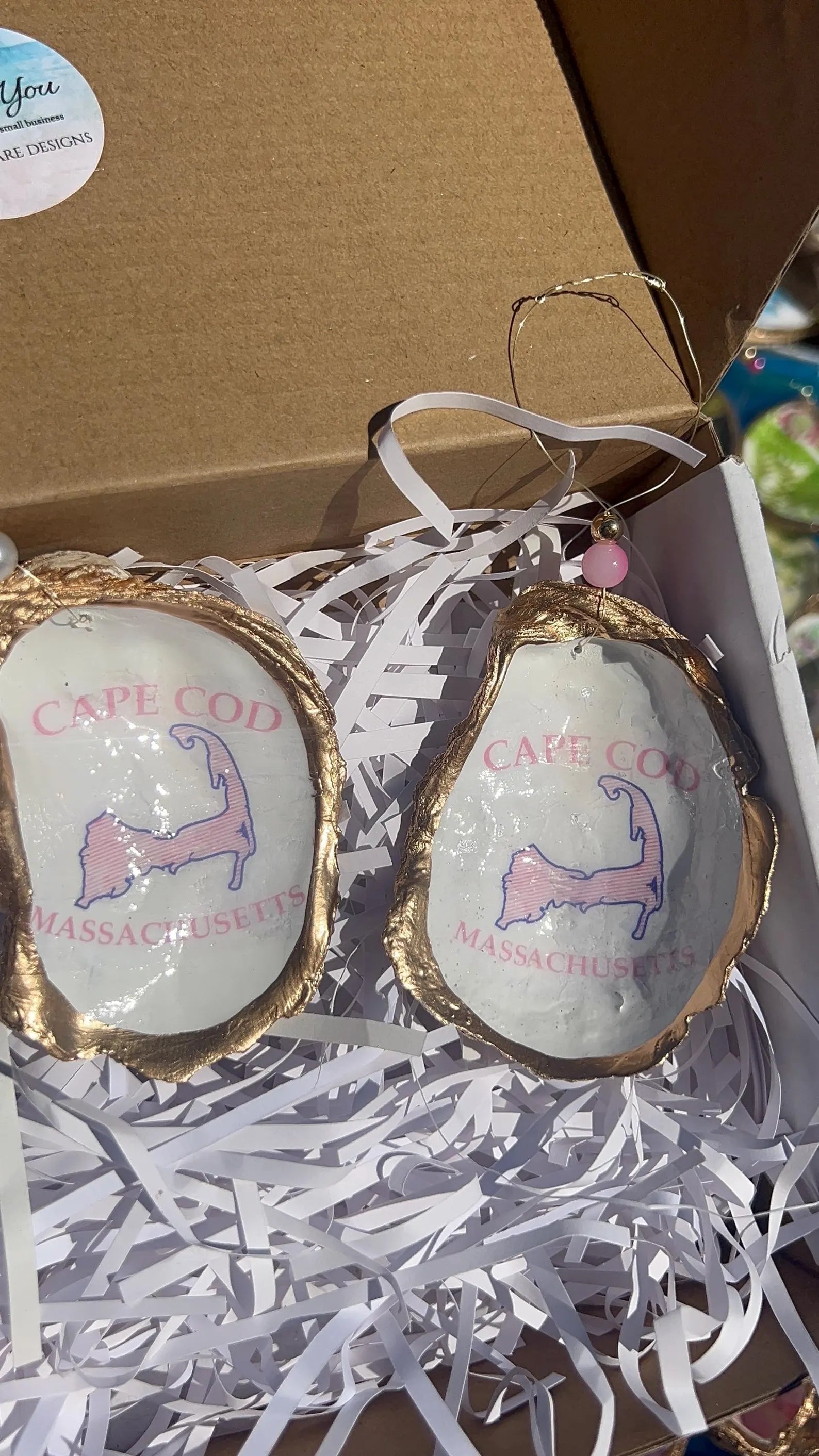 PINK CAPE COD party favor. Cape cod bridal shower favor