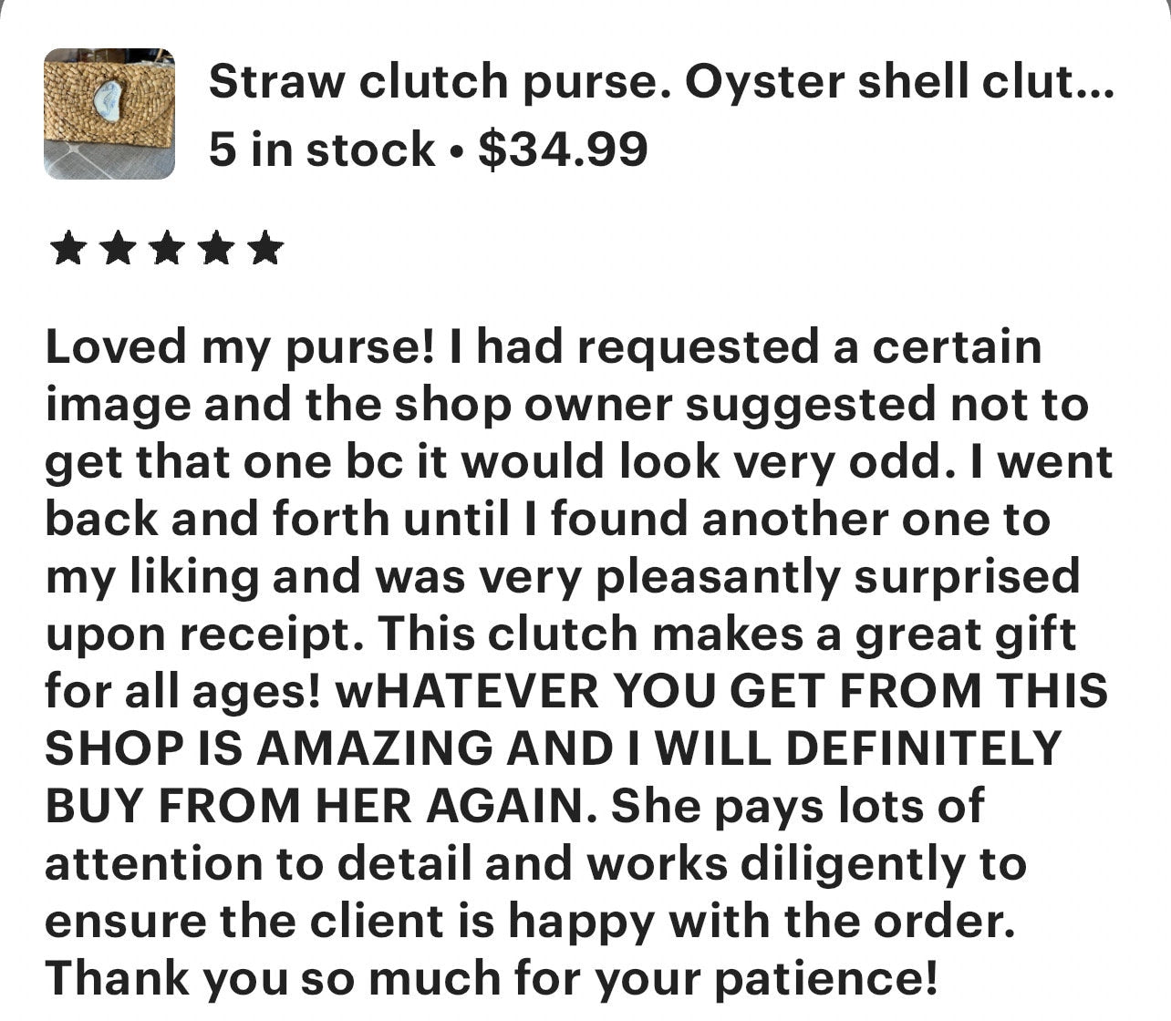 Coastal Mahjong Oyster Shell Straw Clutch Purse Handcrafted Beach Chic Raffia Envelope Bag with Decoupage Oyster Shell & Mahjong Tile