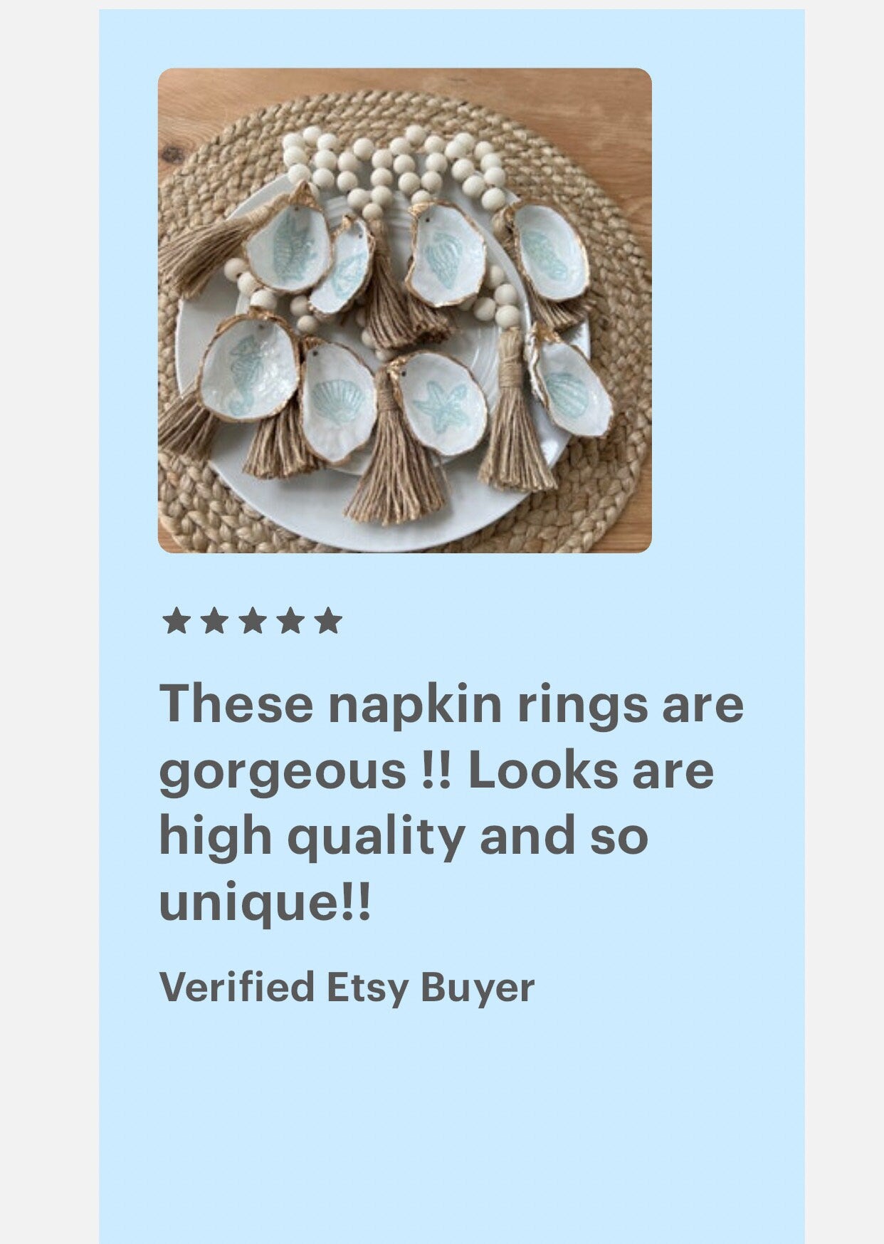 Palm beach table decor idea shell napkin ring. Palm beach wedding table setting tropical aesthetic. Palm Beach gala dinner party decor idea