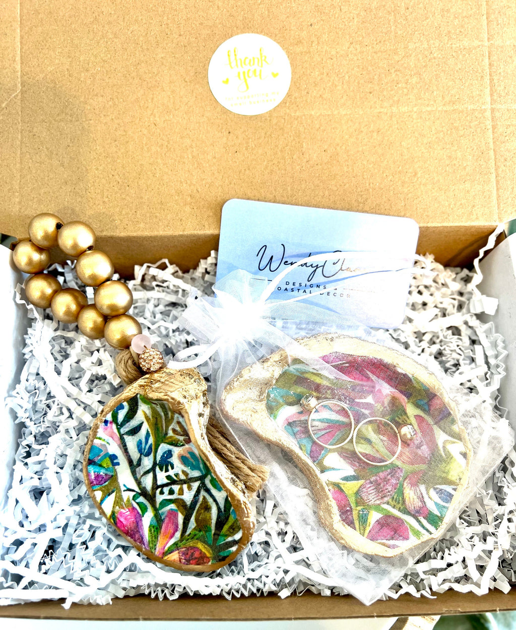 Palm beach event favor and decor set coastal ring dish favor & shell place setting, Palm beach charity gala coastal decor and favor idea