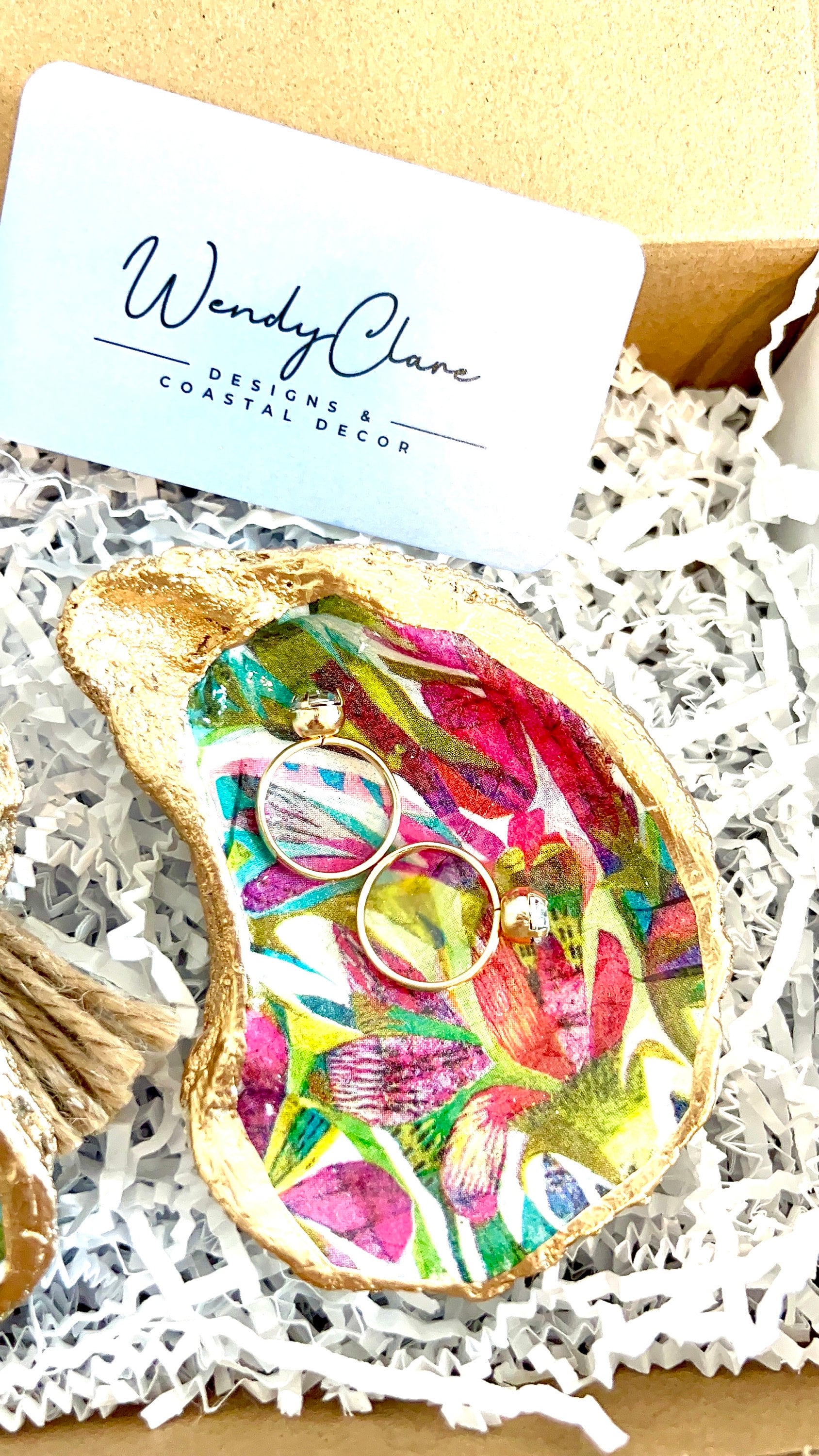 Palm beach event favor and decor set coastal ring dish favor & shell place setting, Palm beach charity gala coastal decor and favor idea