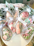 Bachelorette party favor idea. Decoupaged Shell Jewelry Dish favor last splash beach bachelorette. Pink party favor idea beach bachelorette