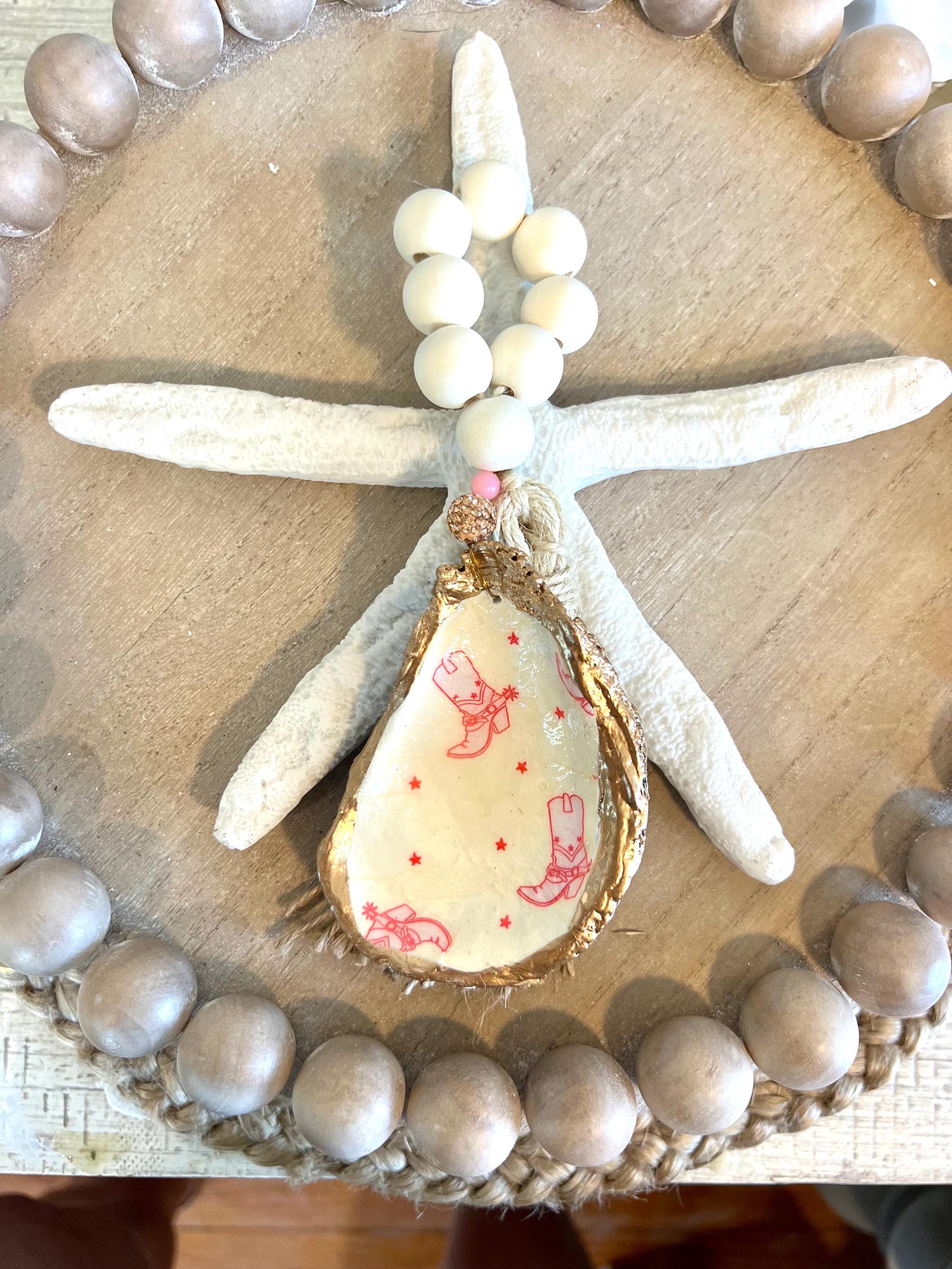 Coastal Cowgirl coquette shell favor idea. Texas gift idea shell ring dish. Coastal Cowgirl party favor idea. Brides last ride party favor