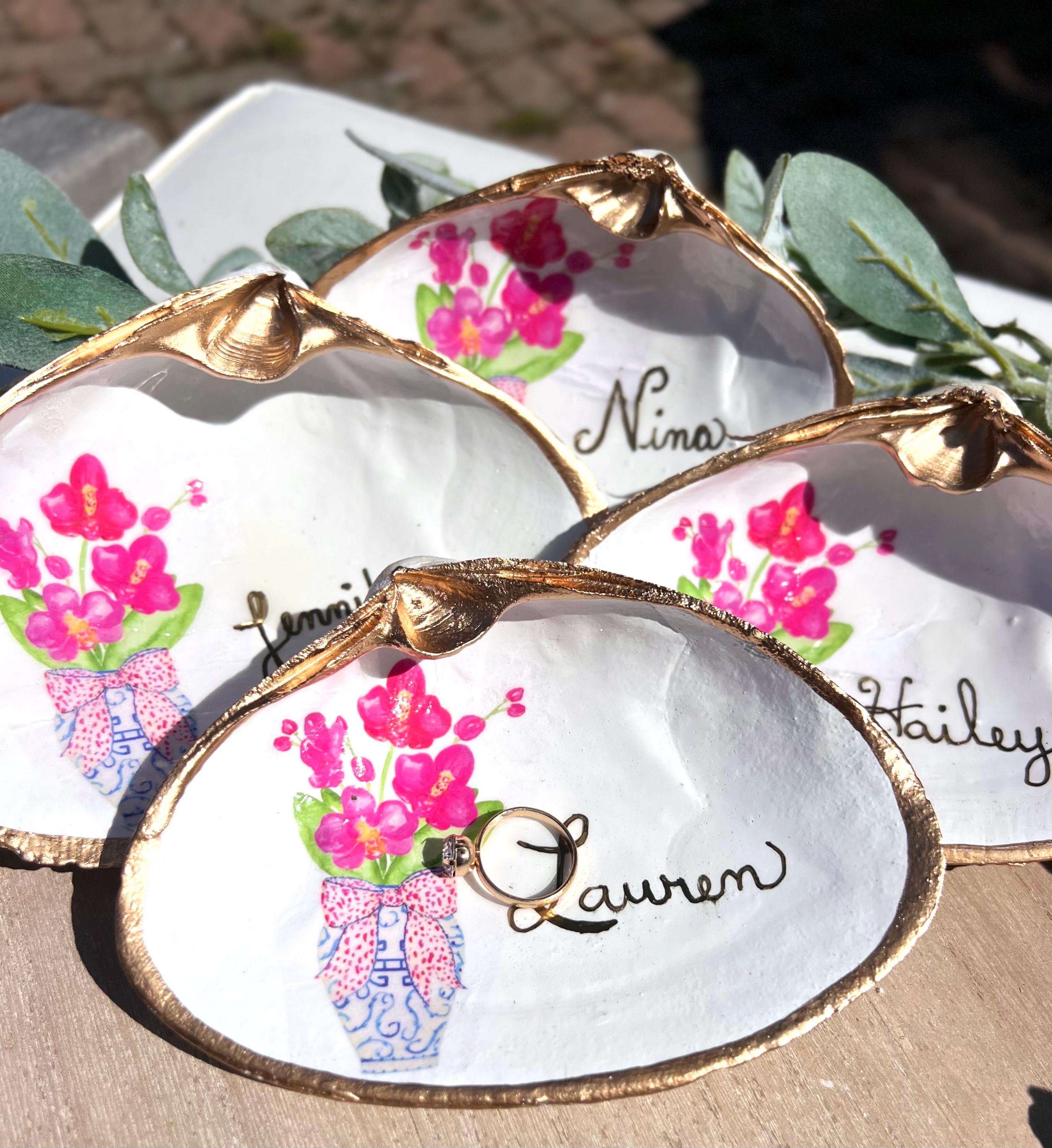 Amalfi Coast Lemon Oyster Shell Place Cards | Capri Coastal Wedding Decor | Mediterranean Table Setting | Italian Summer Party Escort Cards